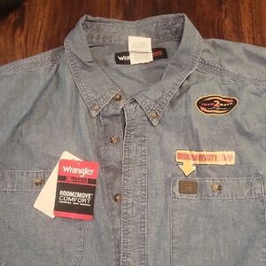 Wrangler Riggs Blue Workwear Shirt